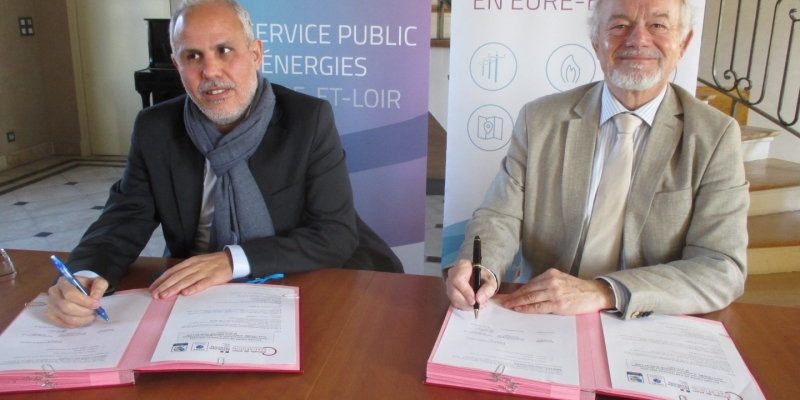 Chaleur renouvelable : ENERGIE Eure-et-Loir et l'ADEME ont signé le CoT EnR !